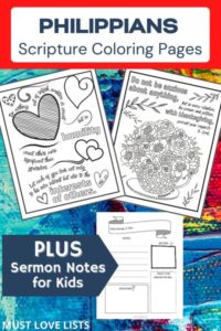 Scripture Coloring Pages Philippians Must Love Lists