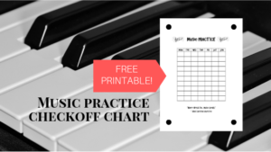 Music Practice Checkoff Chart (Free Printable) - Must Love Lists