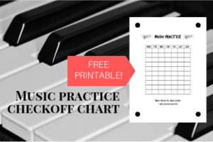 piano music practice chart