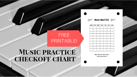 piano music practice chart