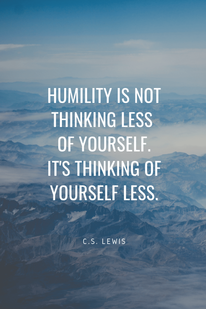 C.S. Lewis quote humility