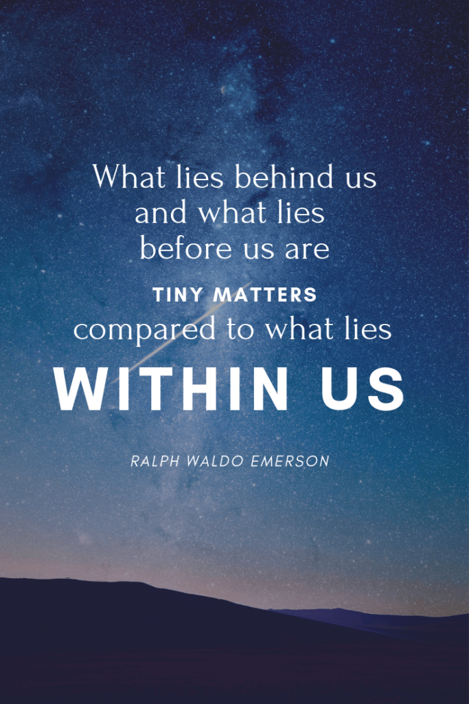 Ralph Waldo Emerson quote within us