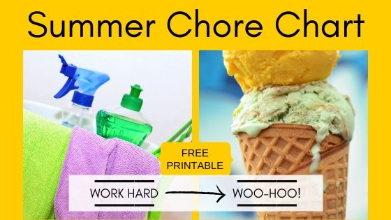Summer Chore Chart for Kids