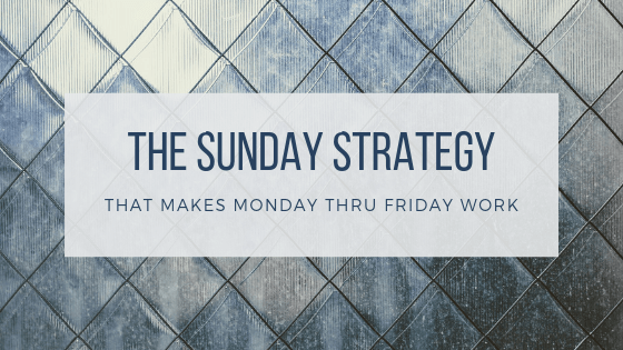 Sunday Strategy