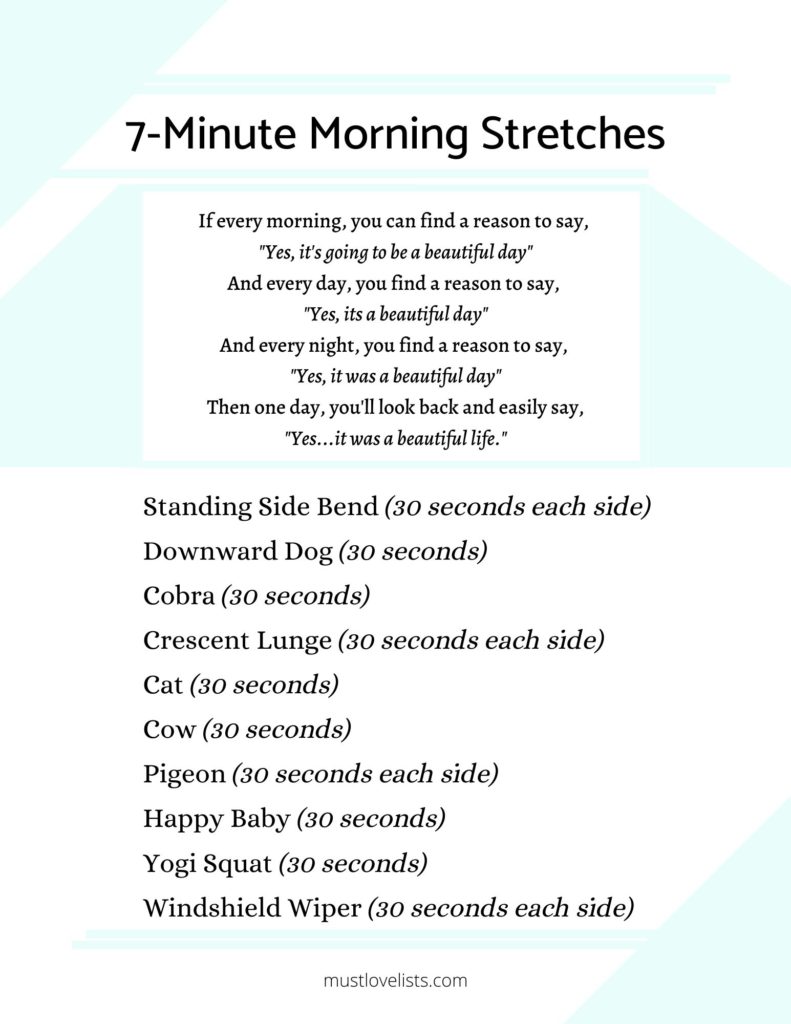 7-minute morning stretches