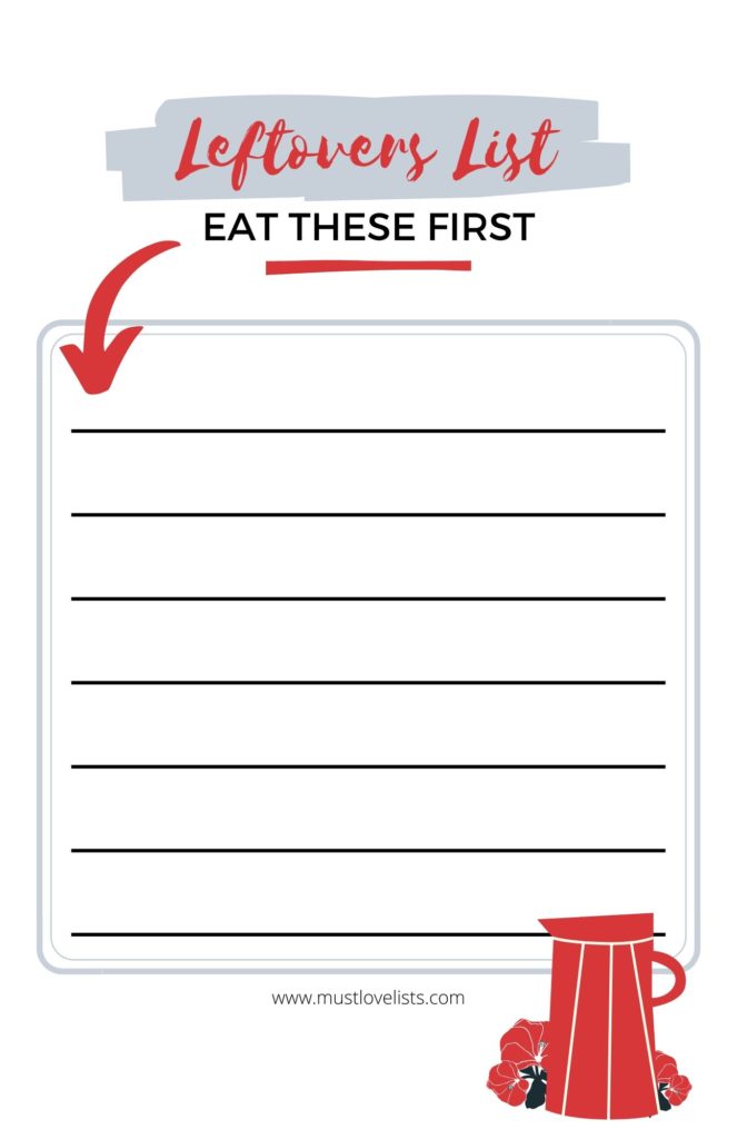 Leftovers list red