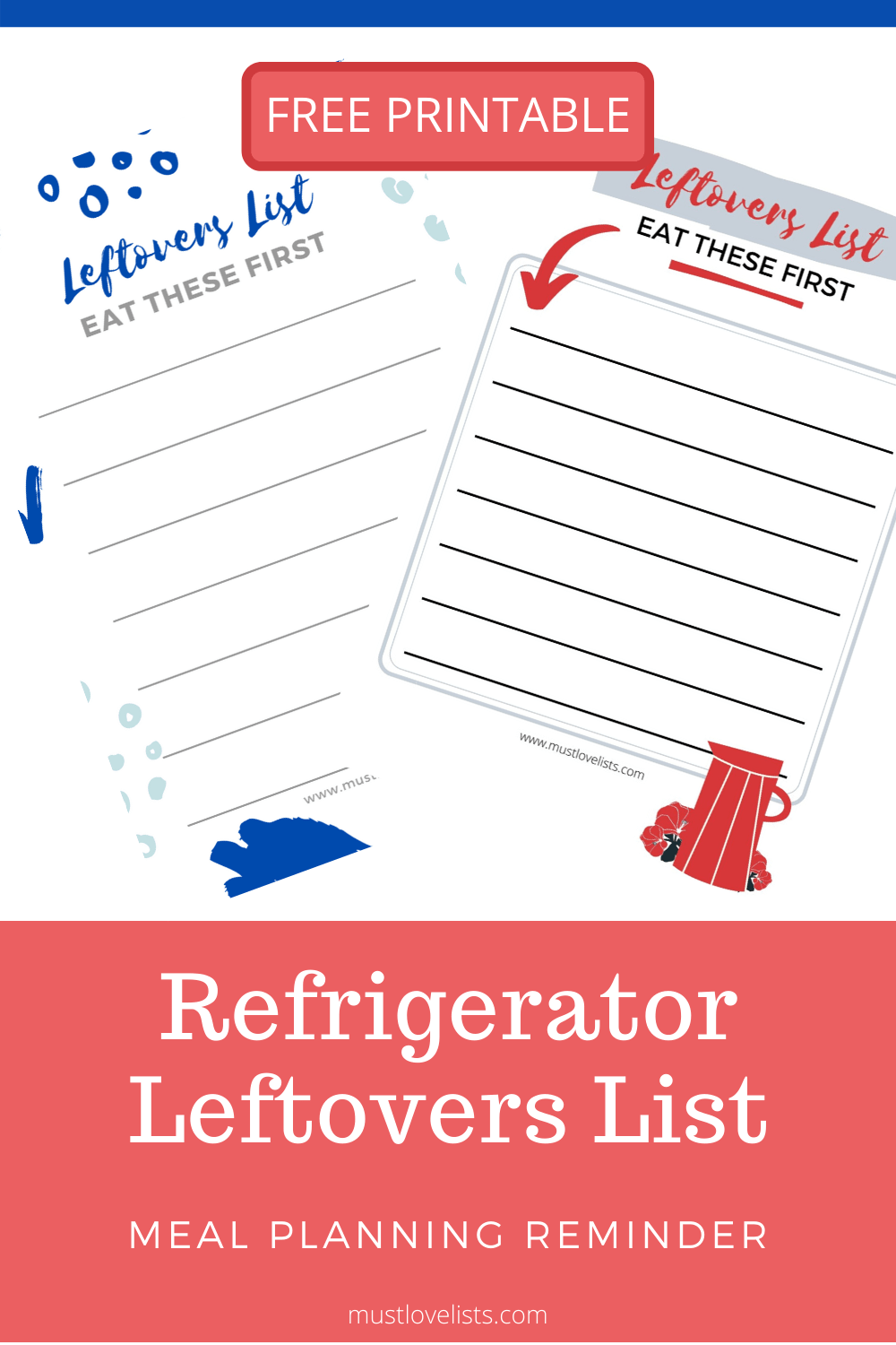 Refrigerator Leftovers List