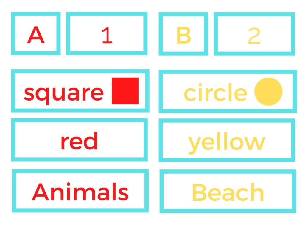 letter of the week theme cards