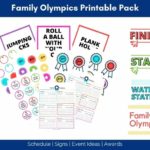 Family Olympics printable activity