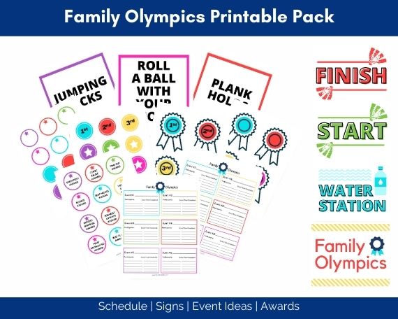 Family Olympics printable activity