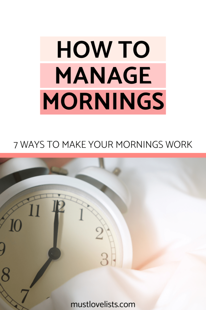 Alarm clock: how to manage mornings.  7 ways to make your morning better.
