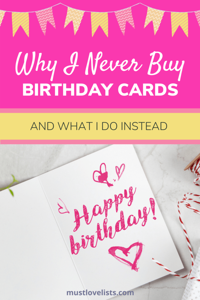 Happy birthday on card laying open