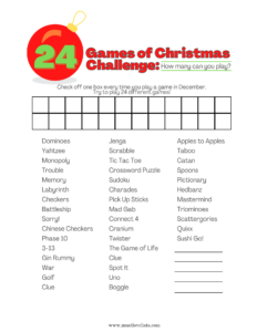 Huge Christmas Activity Printables Pack (Free!) - Must Love Lists