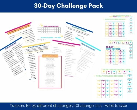 30-day challenge printables