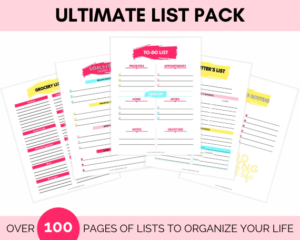 Ultimate list pack from Etsy
