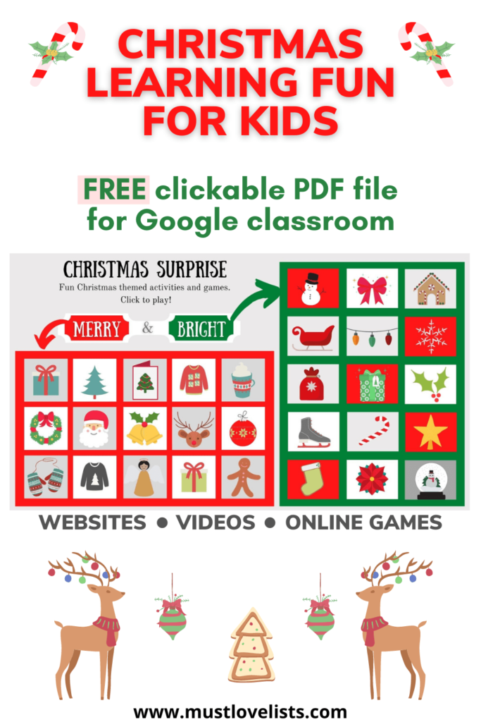 Christmas online games and websites for kids