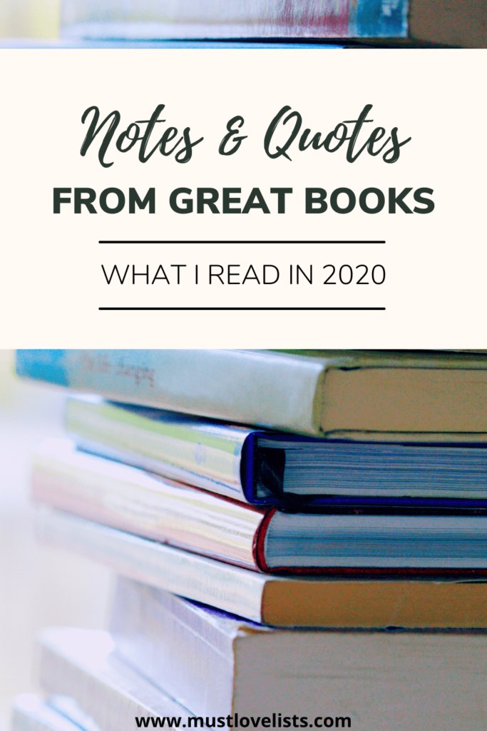 Notes and quotes from great books