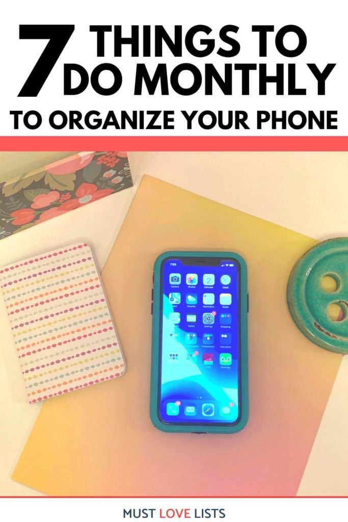 7 things to do to organize your phone