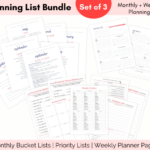 Planning list pack