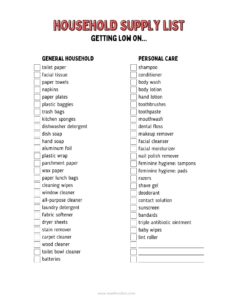 Monthly Checklist for Household and Homeschool Planning - Must Love Lists