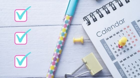 Monthly checklist for homeschool planning