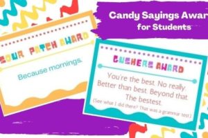 candy sayings awards