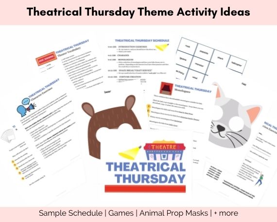 Theatrical Thursday Theme Activity Pack