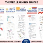 Homeschool fun themed activity bundle