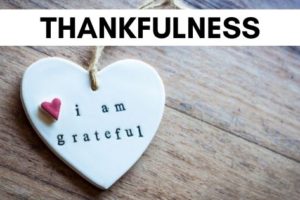 November word of the month: thankfulness