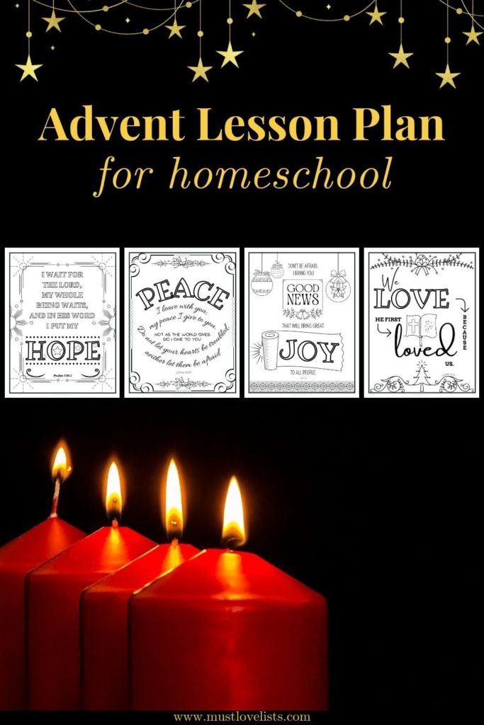 Advent lesson for homeschool