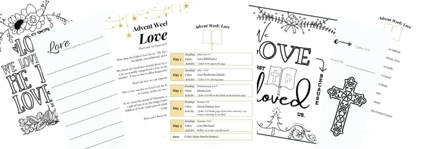 Homeschool advent lesson plan: love