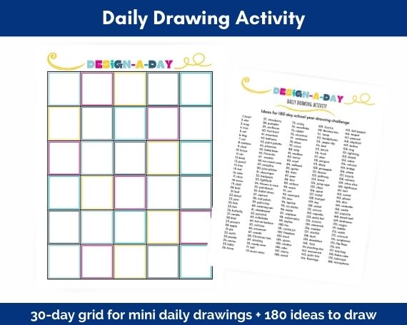 simple drawing prompts for students