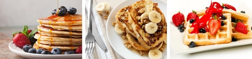 Pancake and waffle breakfast ideas