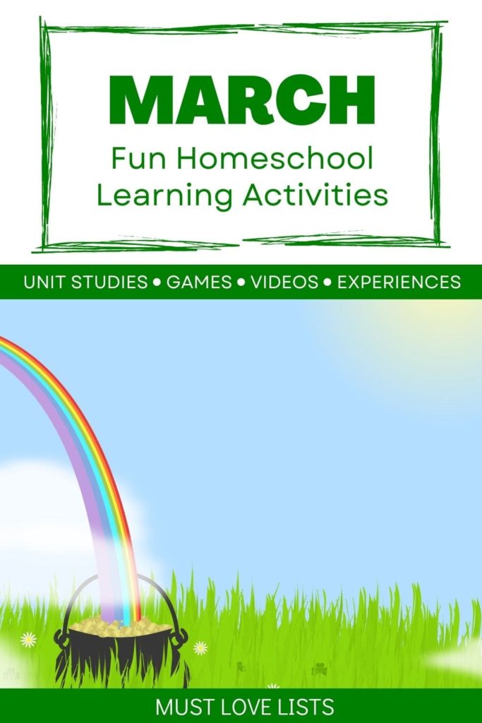 March fun homeschool learning