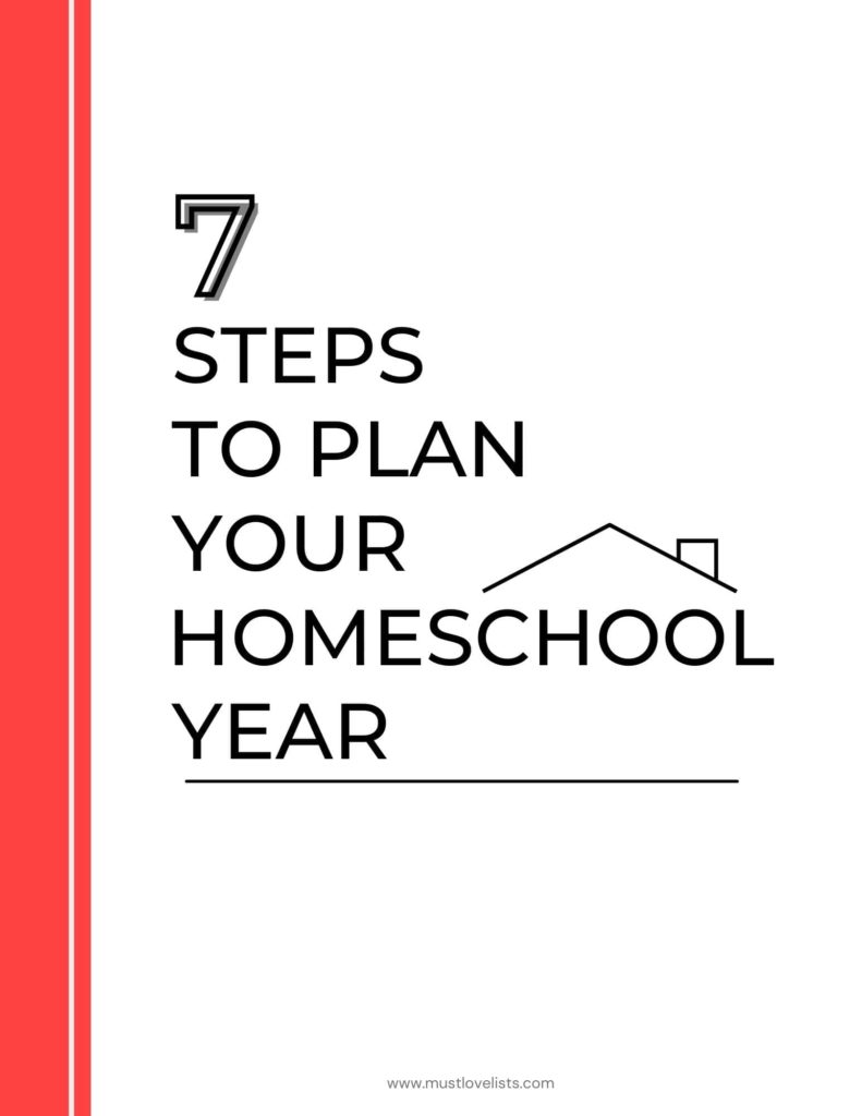 plan your homeschool year