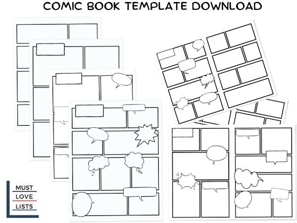 Comic book template