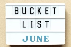 June bucket list