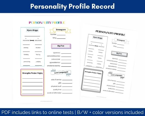 personality profile tracker