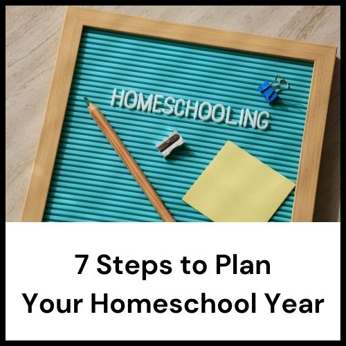 how to plan homeschool year