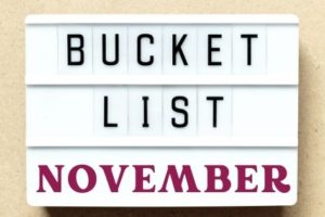 November bucket list