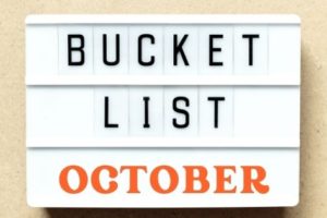 October bucket list