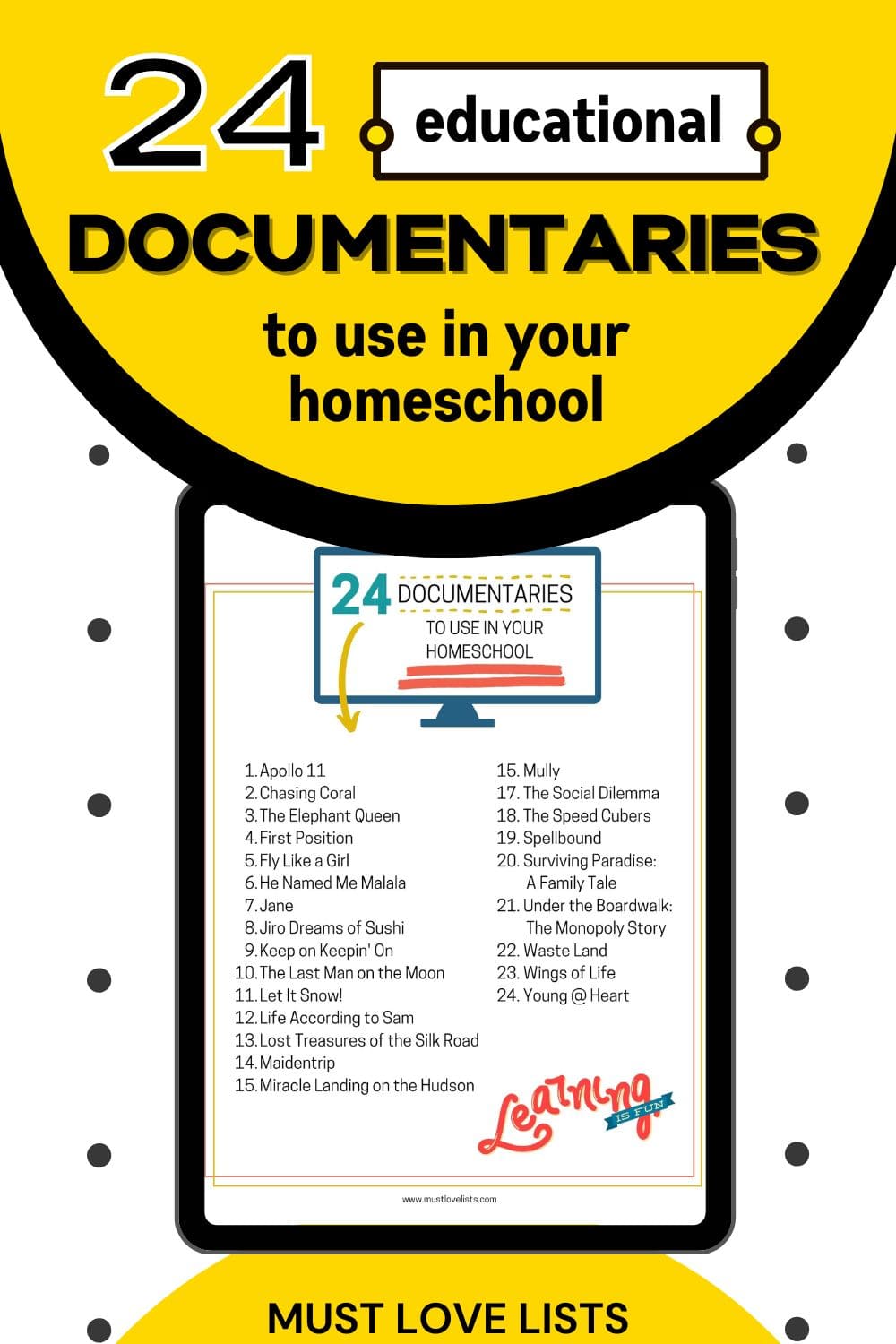 documentaries for homeschool
