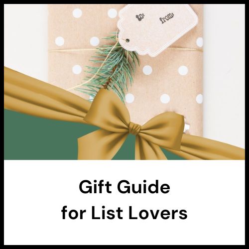 Gift guide for list lovers