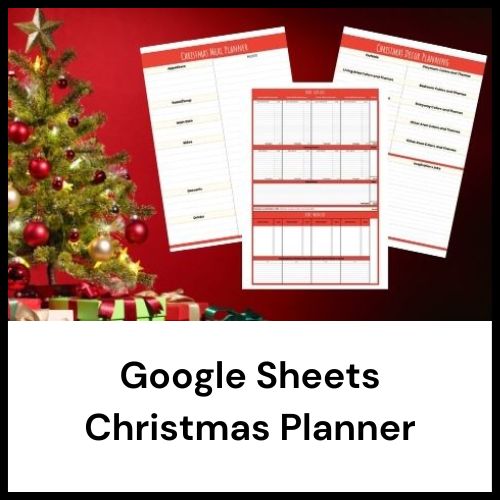 Google sheets christmas planner