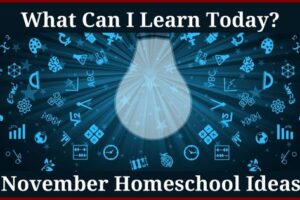 November homeschool ideas