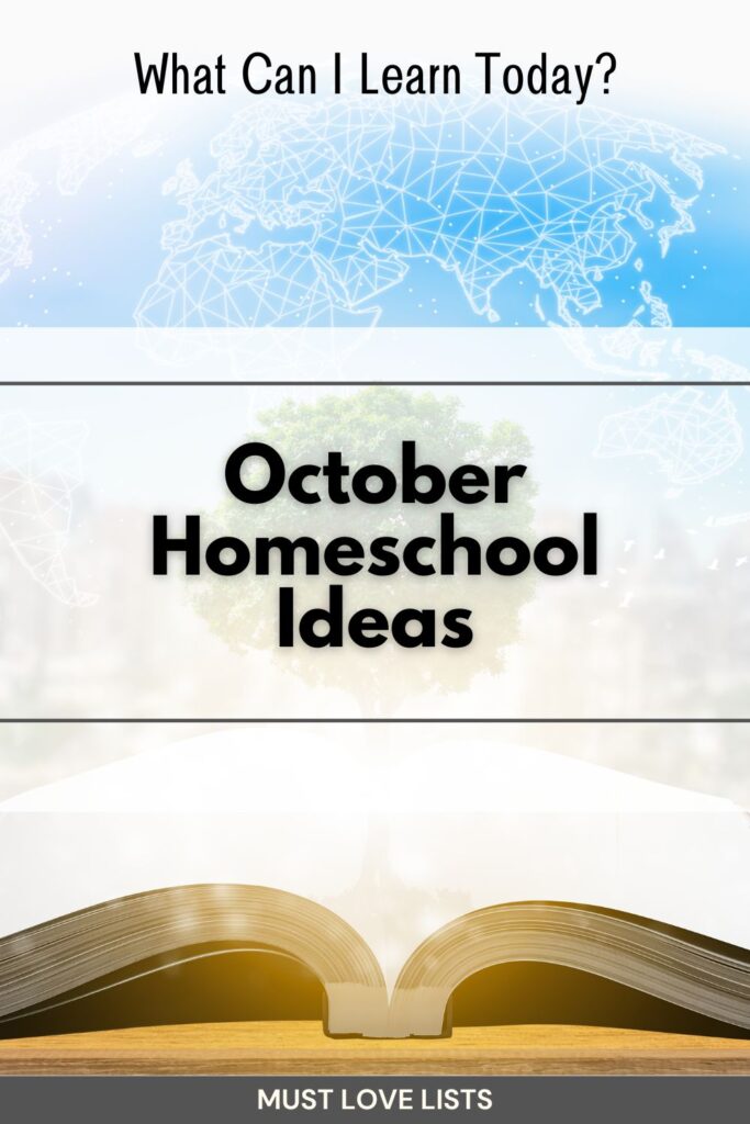 October homeschool ideas