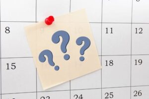 calendar weekly questions