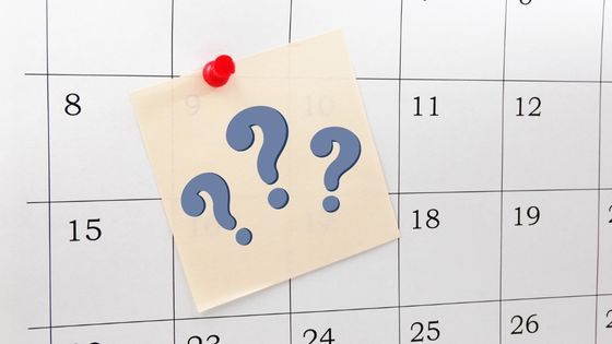 calendar weekly questions