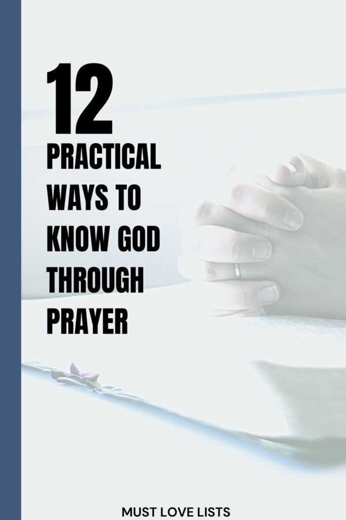 how to know God through prayer