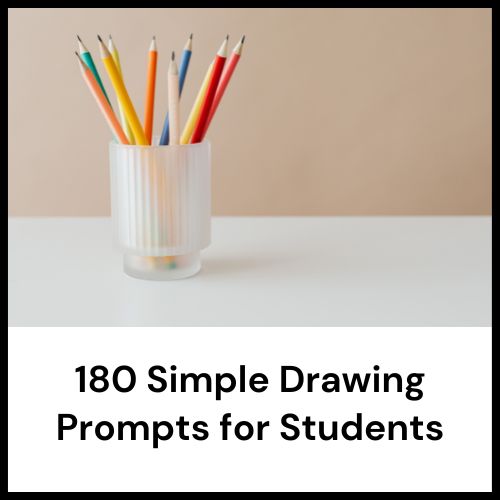 simple drawing prompts for students